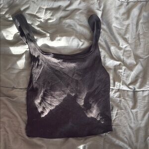 Aeropostale Charcoal Ribbed Tank Top